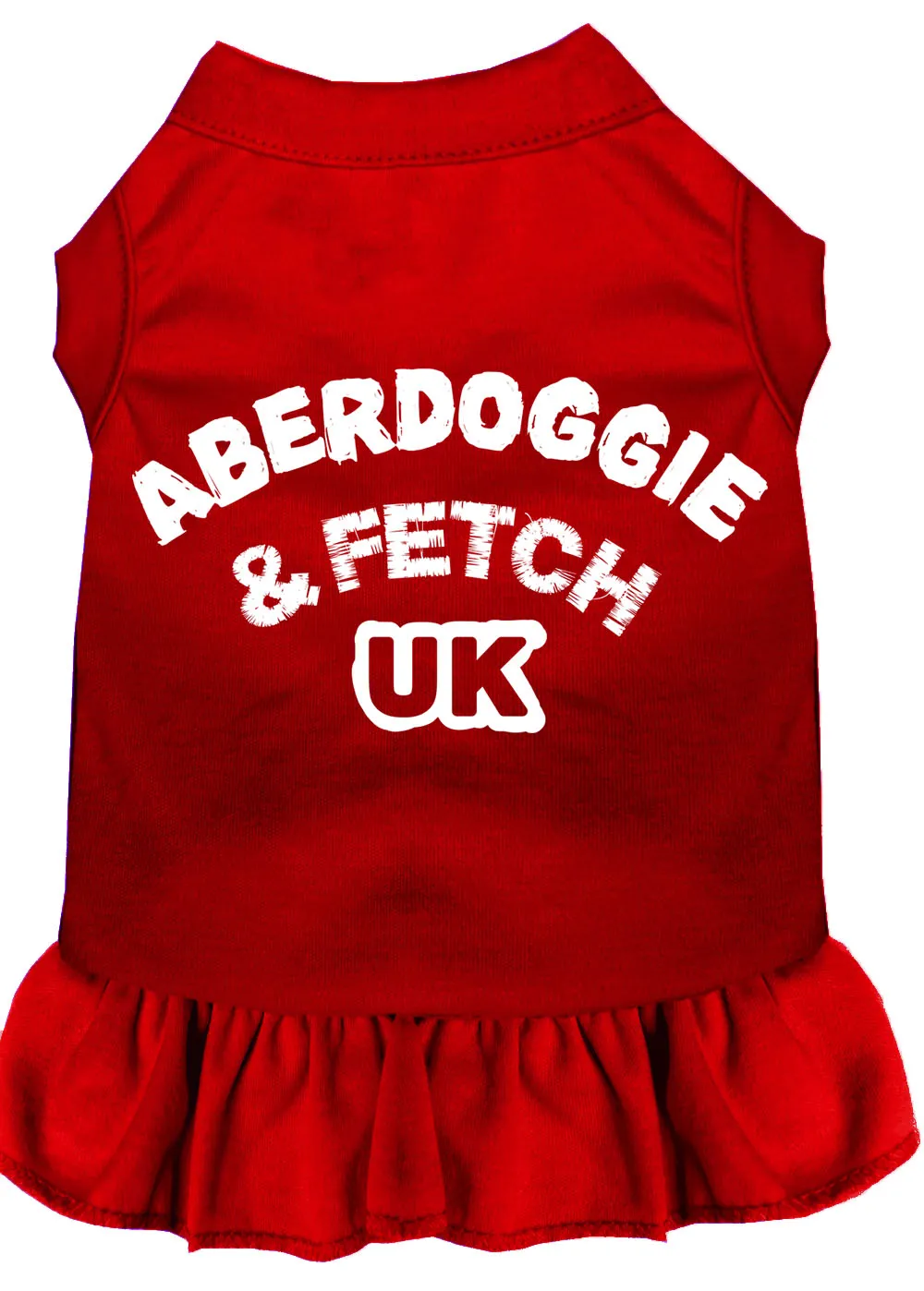 Aberdoggie Uk Screen Print Dress Red Med