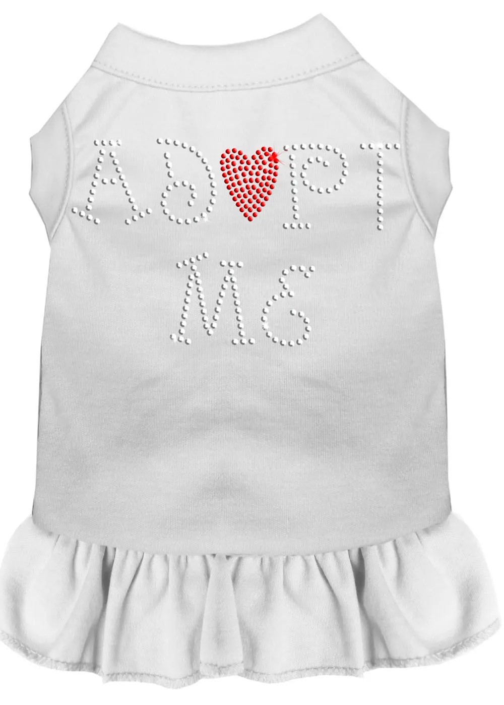 Adopt Me Rhinestone Dress White Xl