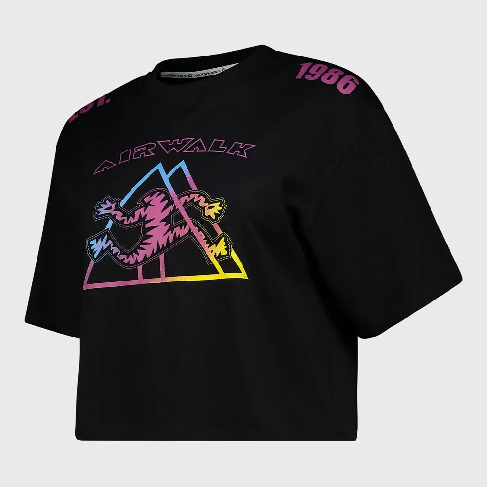 Airwalk Womens Money Tee Black/Multi _ 182472 _ Black