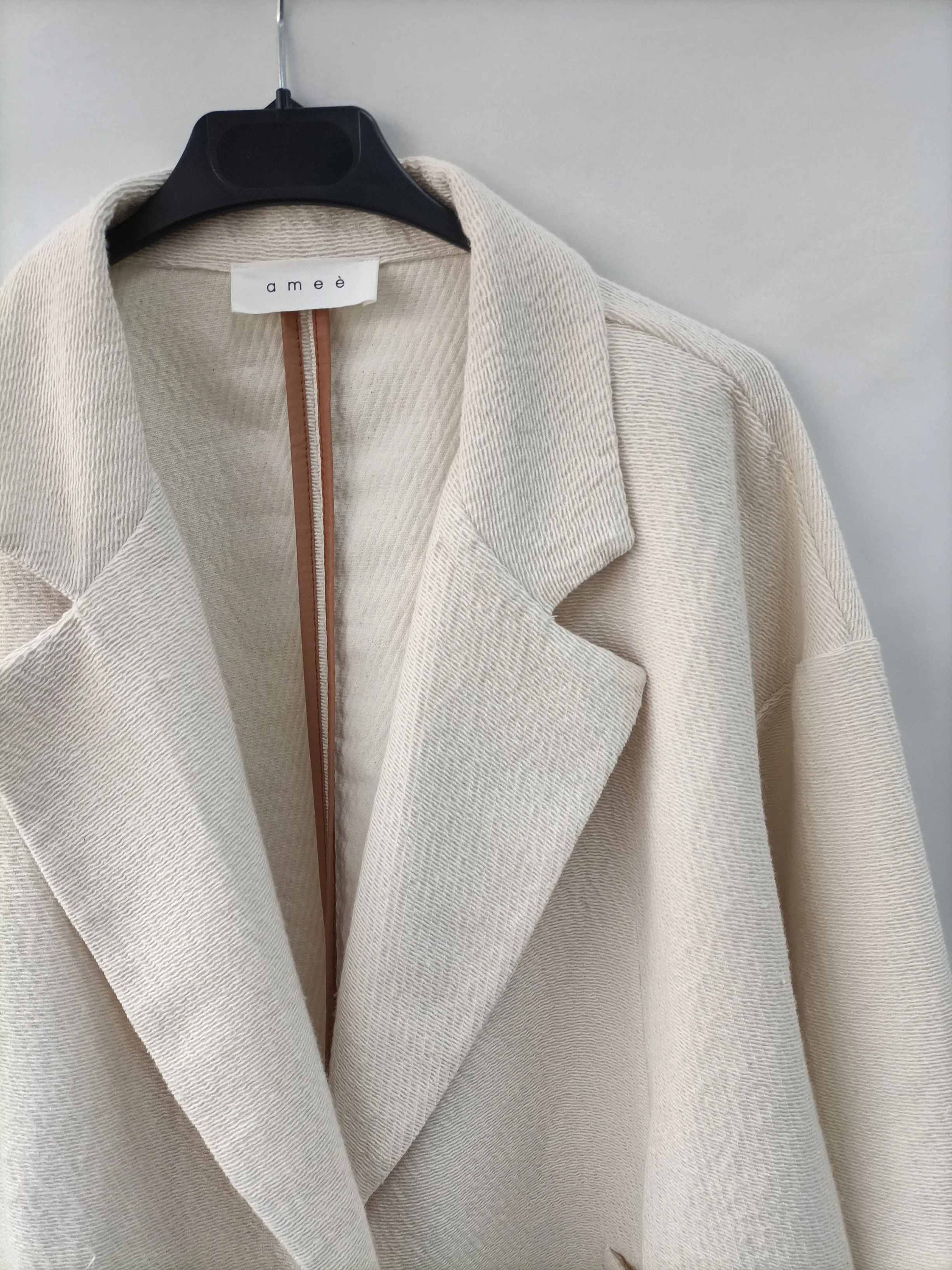 AME. Blazer beigr algodn T.32