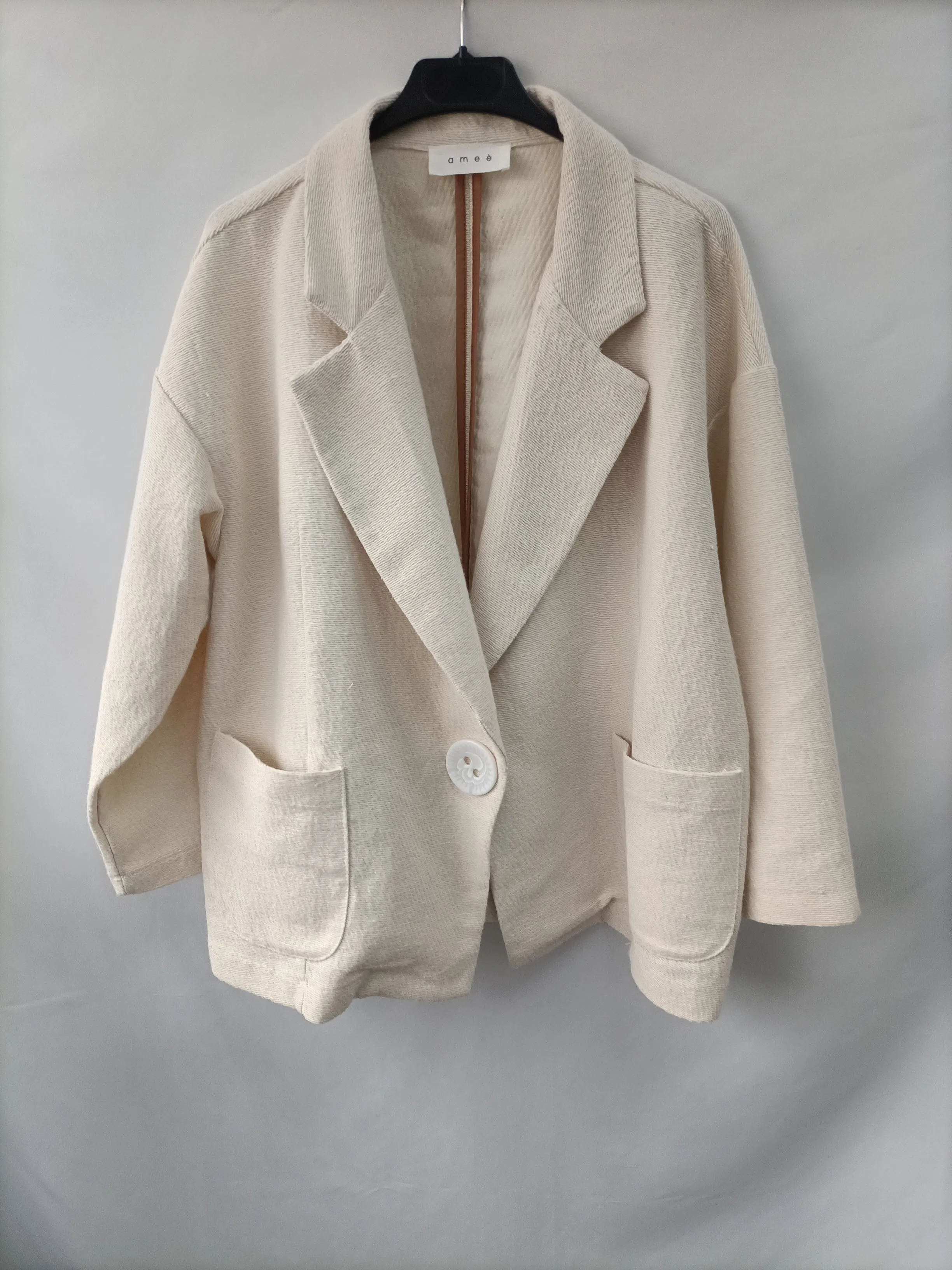 AME. Blazer beigr algodn T.32