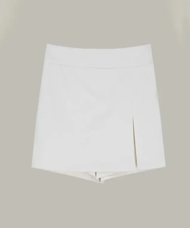 Anell Elegant Black H-Line Skirted Trousers
