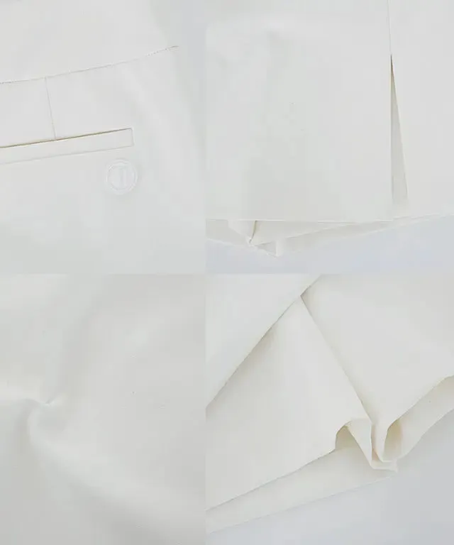 Anell Elegant Black H-Line Skirted Trousers