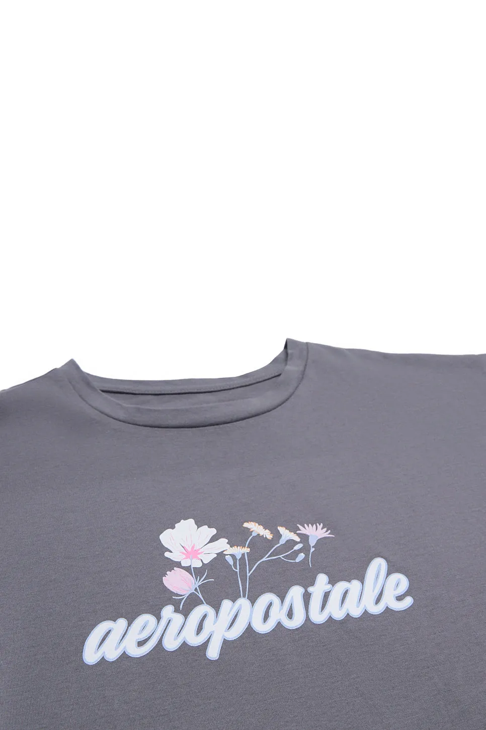Aéropostale Flowers Graphic Relaxed Tee