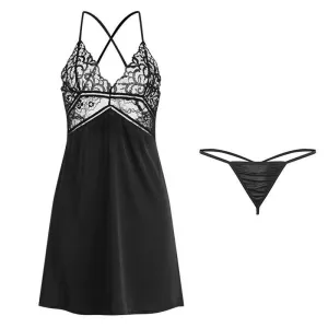 Backless V-Neck Nightdress  Elegant and Lightweight Sleepwear