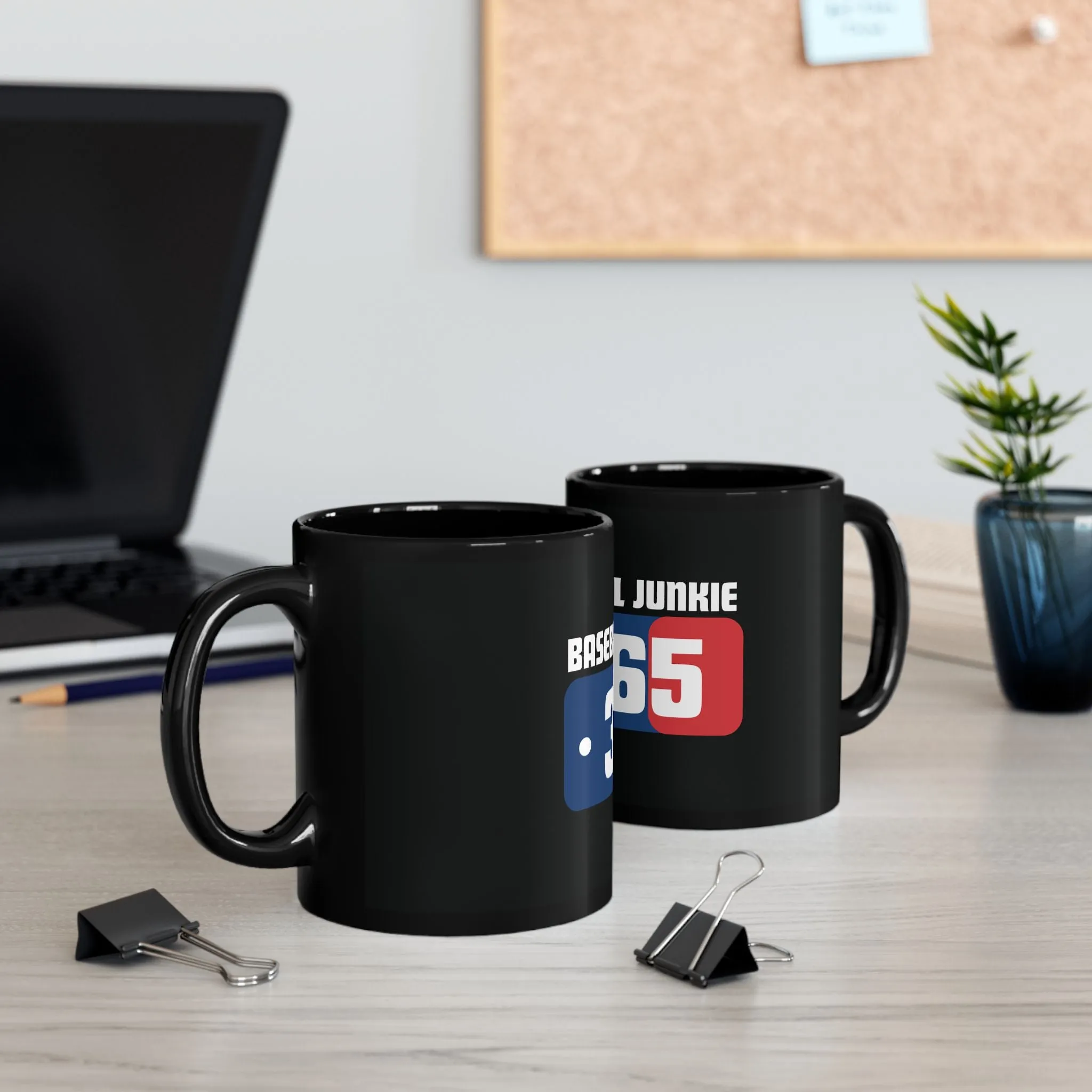 BASEBALL JUNKIE 365 - Black Mug