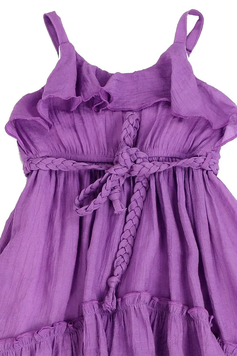 Beach Beauty_Hi-Lo Soft Gauze Cotton Ruffled Dress