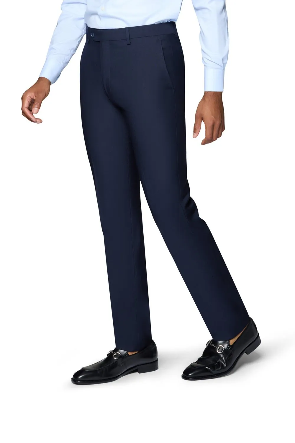 Bergamo Elegant Modern Fit Pants - Navy