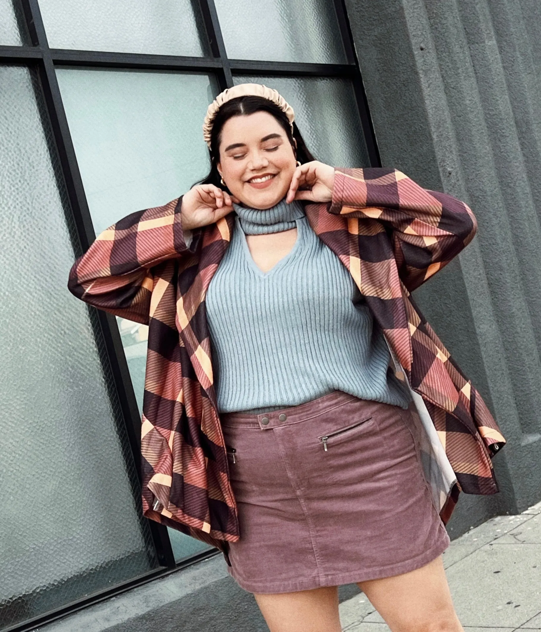 Bloomchic Cozy Brown Plaid Coat, Multiple Sizes Available!