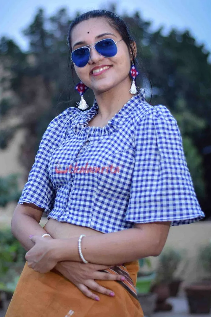 Blue Check Kotpad (Blouse)