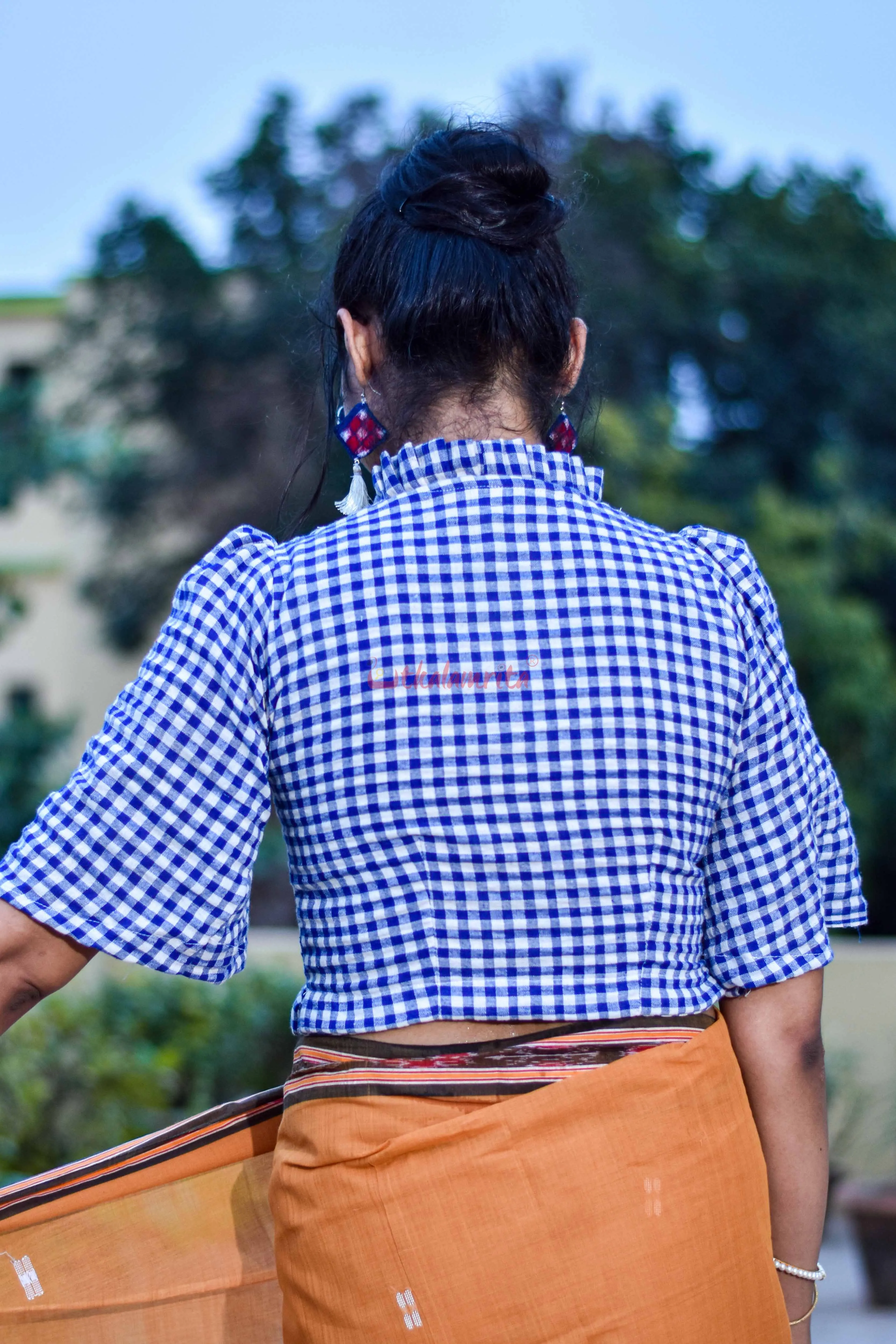 Blue Check Kotpad (Blouse)