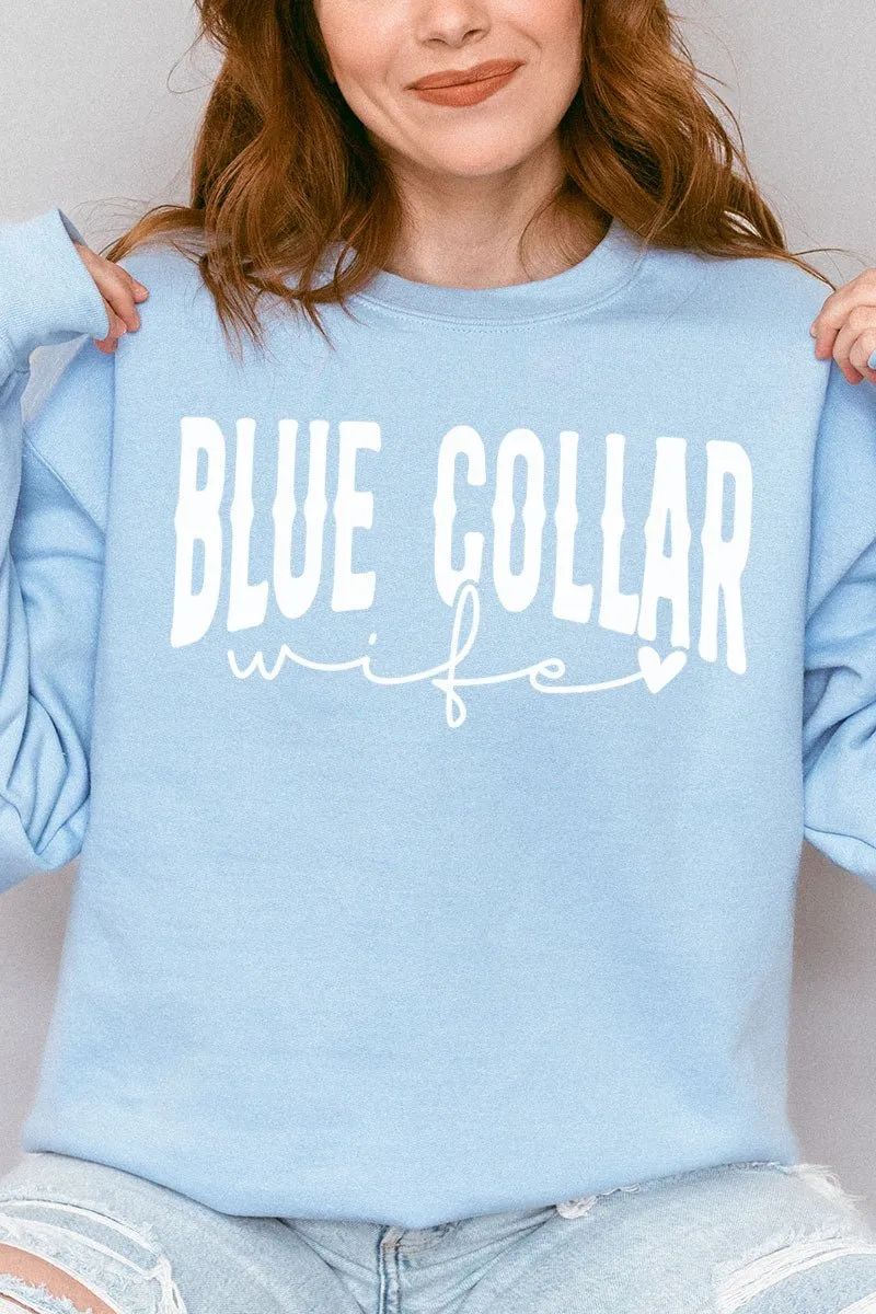 Blue Collar Wife Heavy-weight Crew Sweatshirt