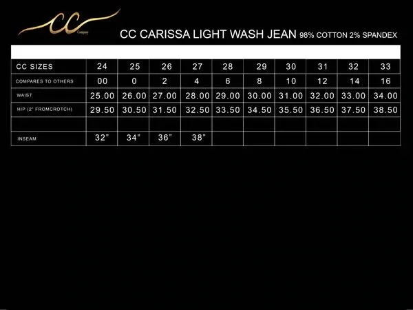 CC Carissa Classic western trouser jeans