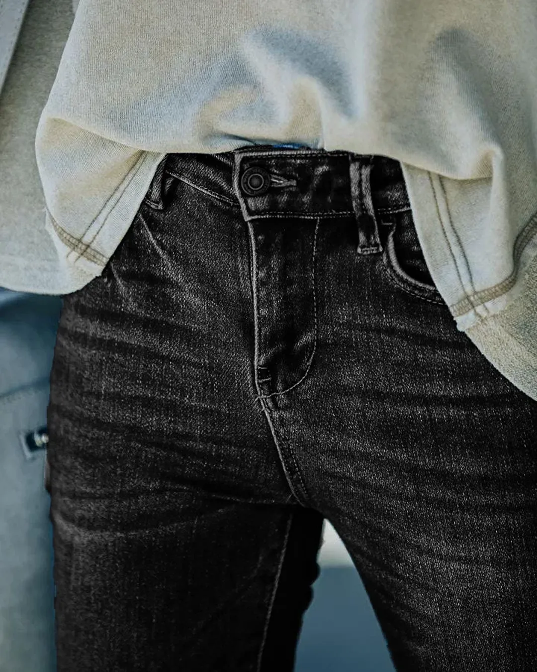 Classic Mid-Rise Flare Jeans
