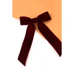 Coquette Velvet Bow Lace Hair Clips
