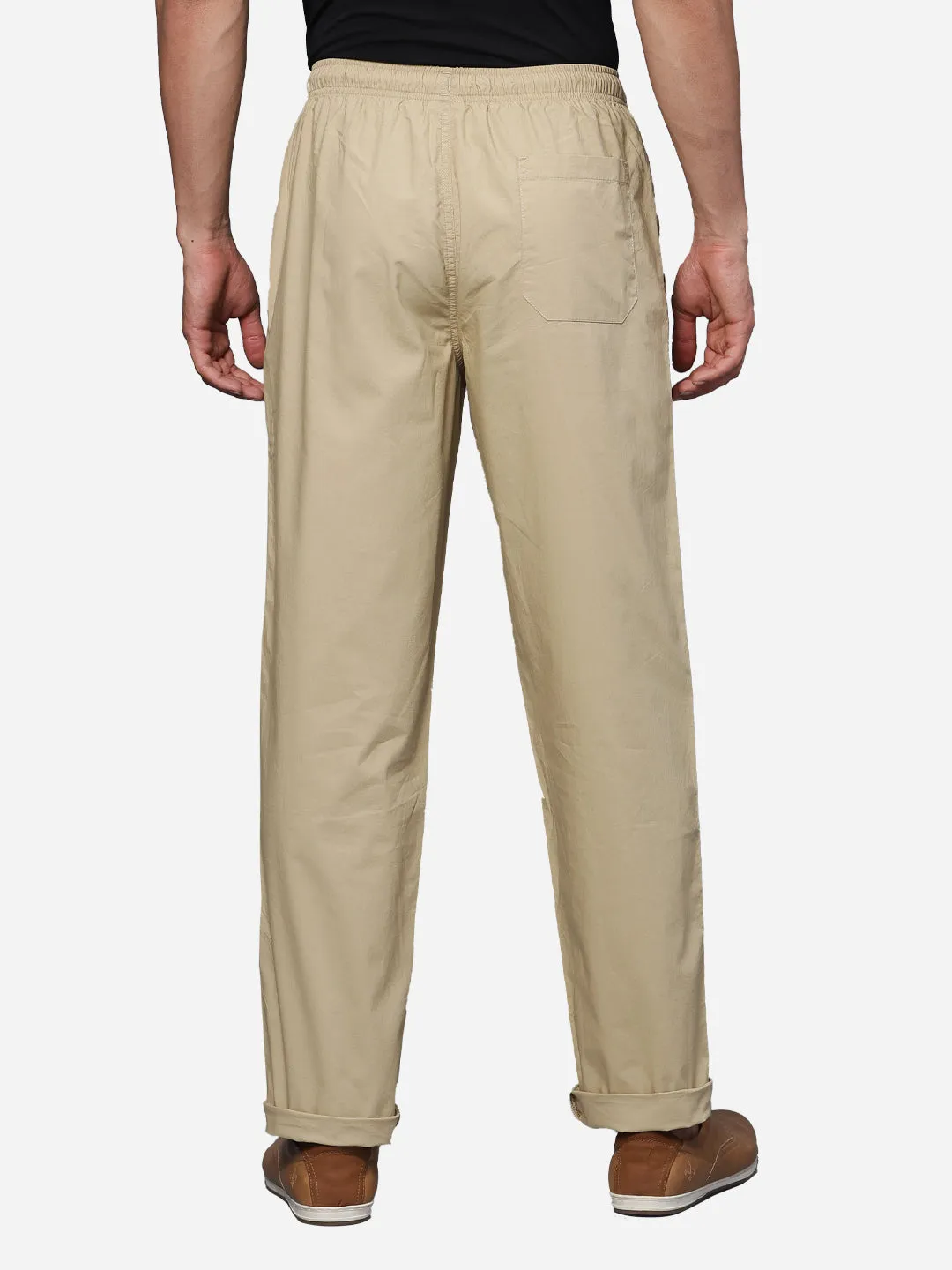 Cotton Camel Lower Track Pants