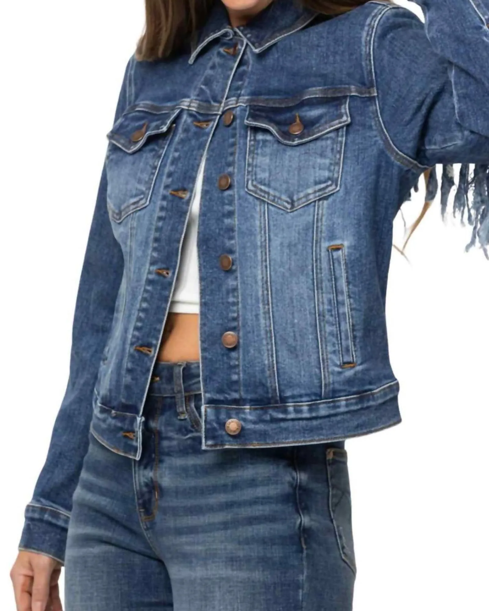 Denim Jacket in Dark Blue | Dark Blue