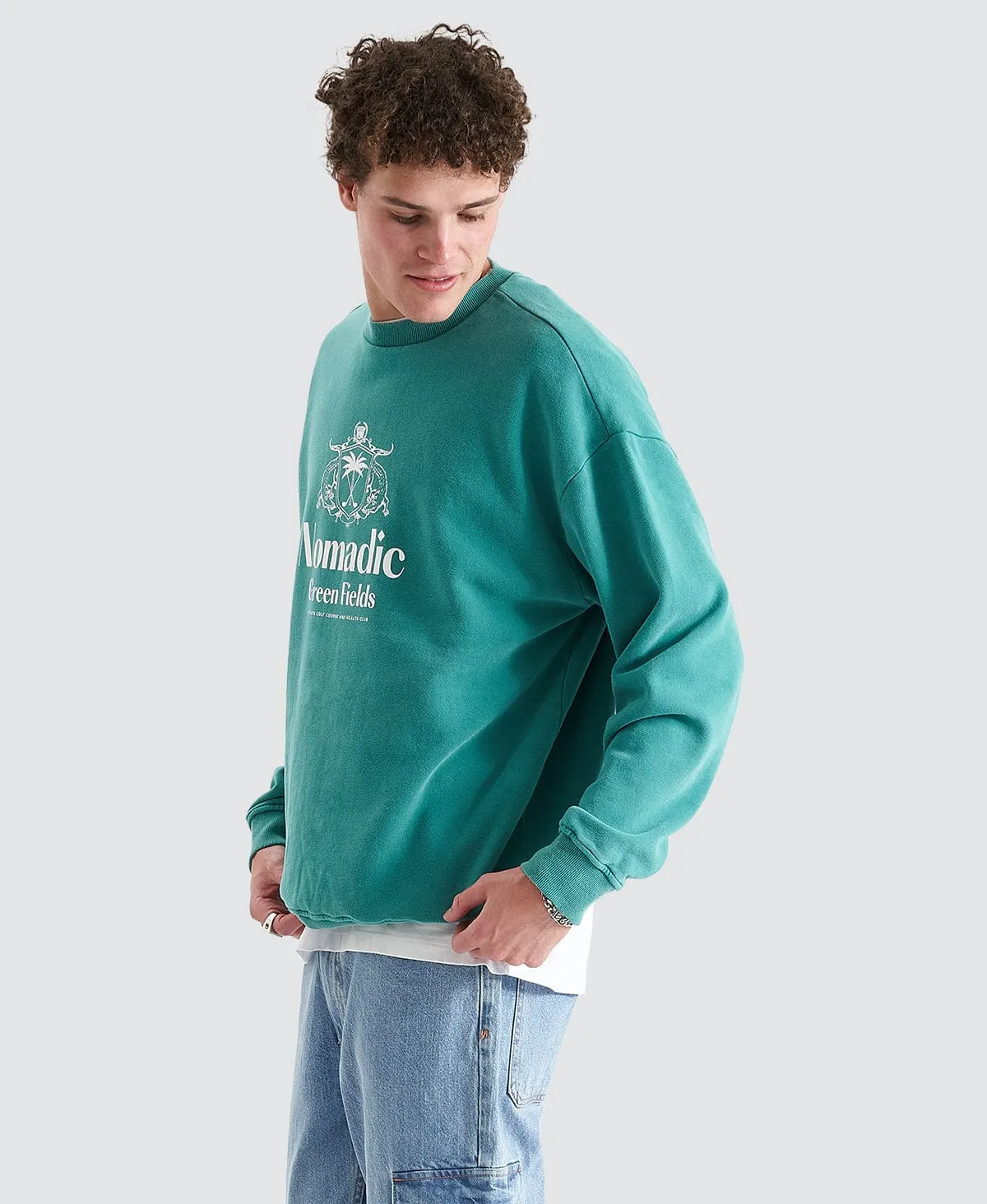 Dunes Relaxed Sweater Pigment Deep Jungle