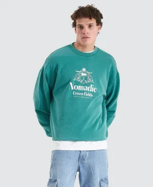 Dunes Relaxed Sweater Pigment Deep Jungle