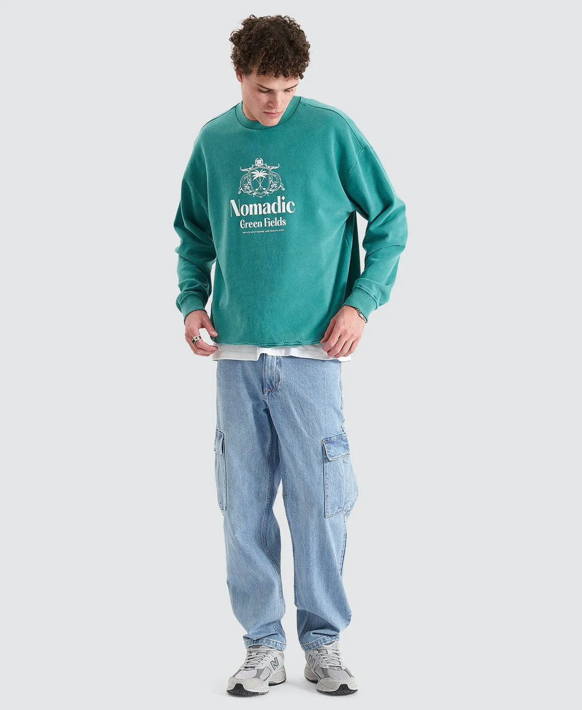 Dunes Relaxed Sweater Pigment Deep Jungle