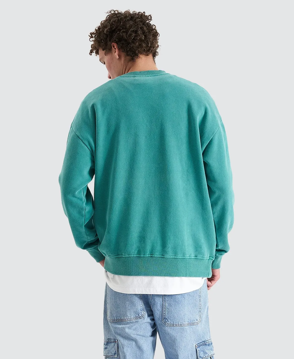 Dunes Relaxed Sweater Pigment Deep Jungle
