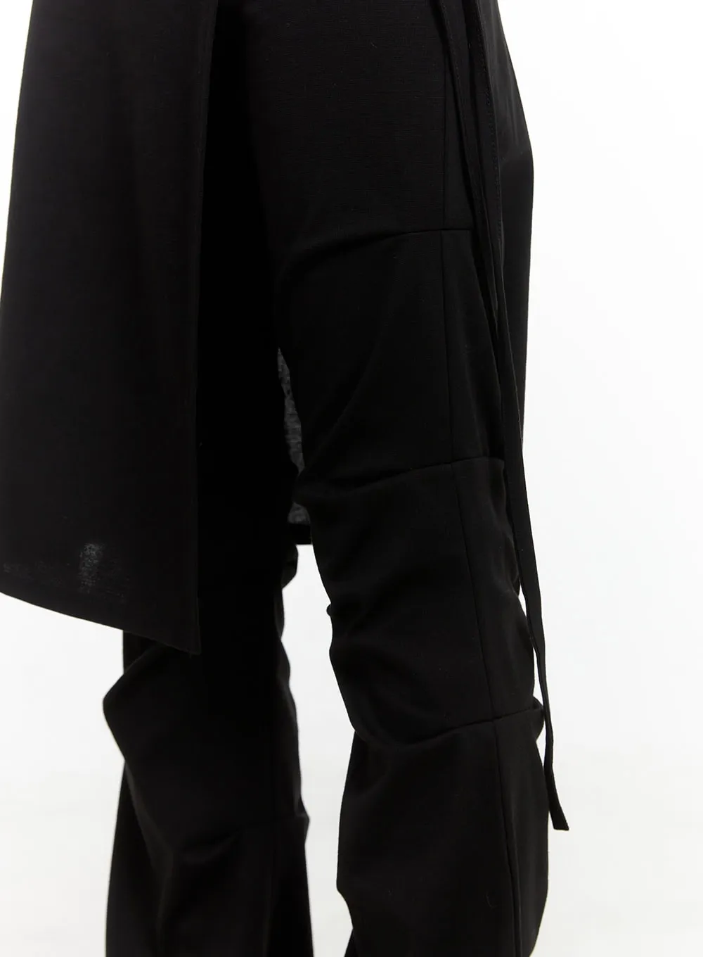 Elegant Pintuck Wrap Cotton Pants CS413