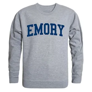Emory University Game Day Crewneck Pullover Sweatshirt Sweater Heather Grey