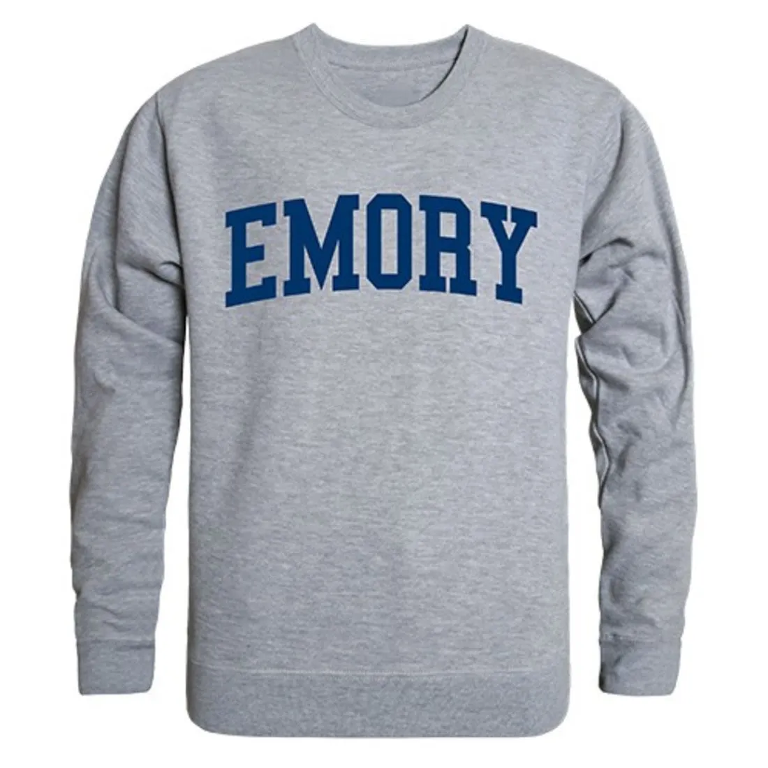 Emory University Game Day Crewneck Pullover Sweatshirt Sweater Heather Grey
