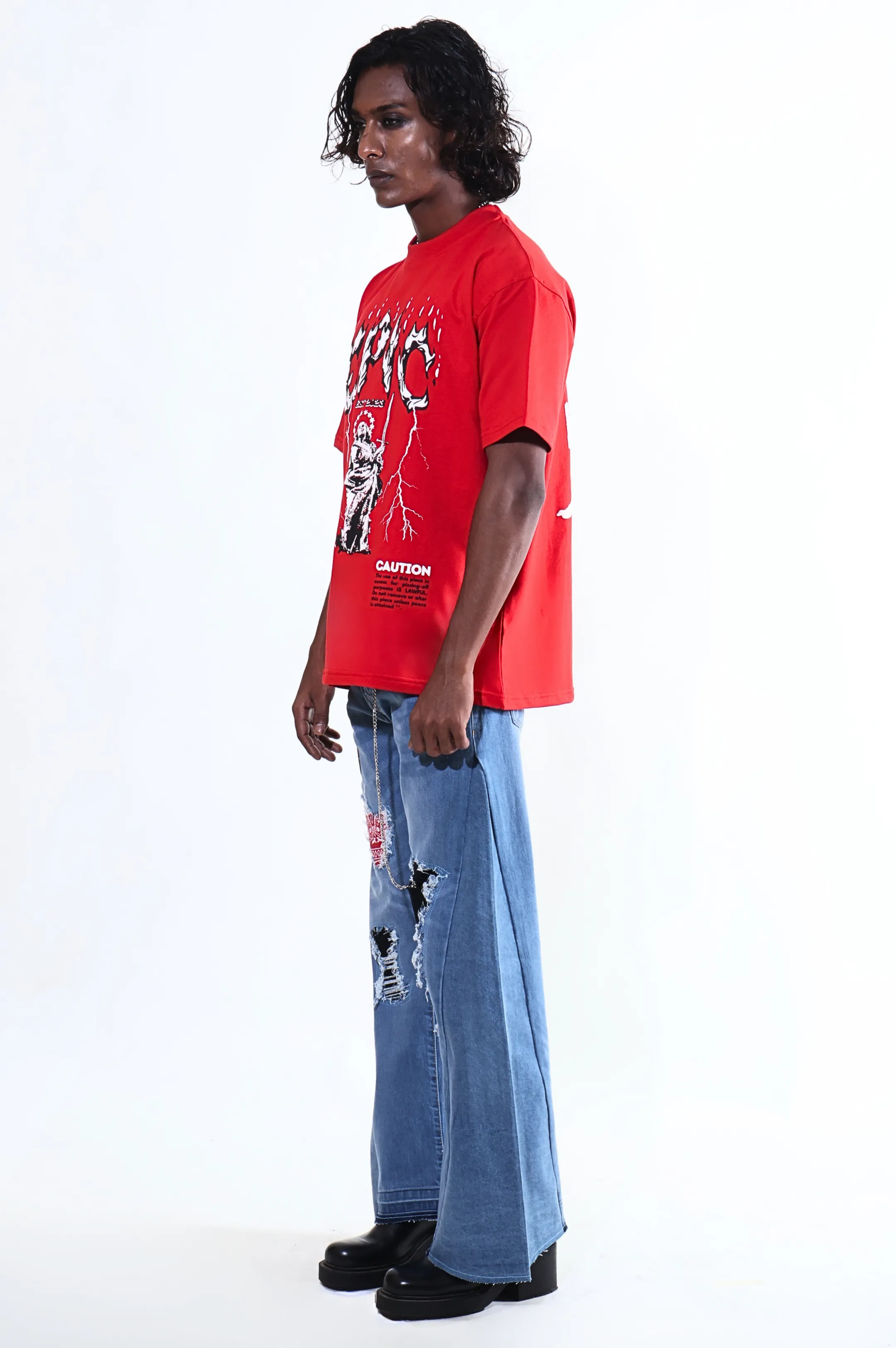 EPIC Oversize Red T-shirt 'Vengeance'