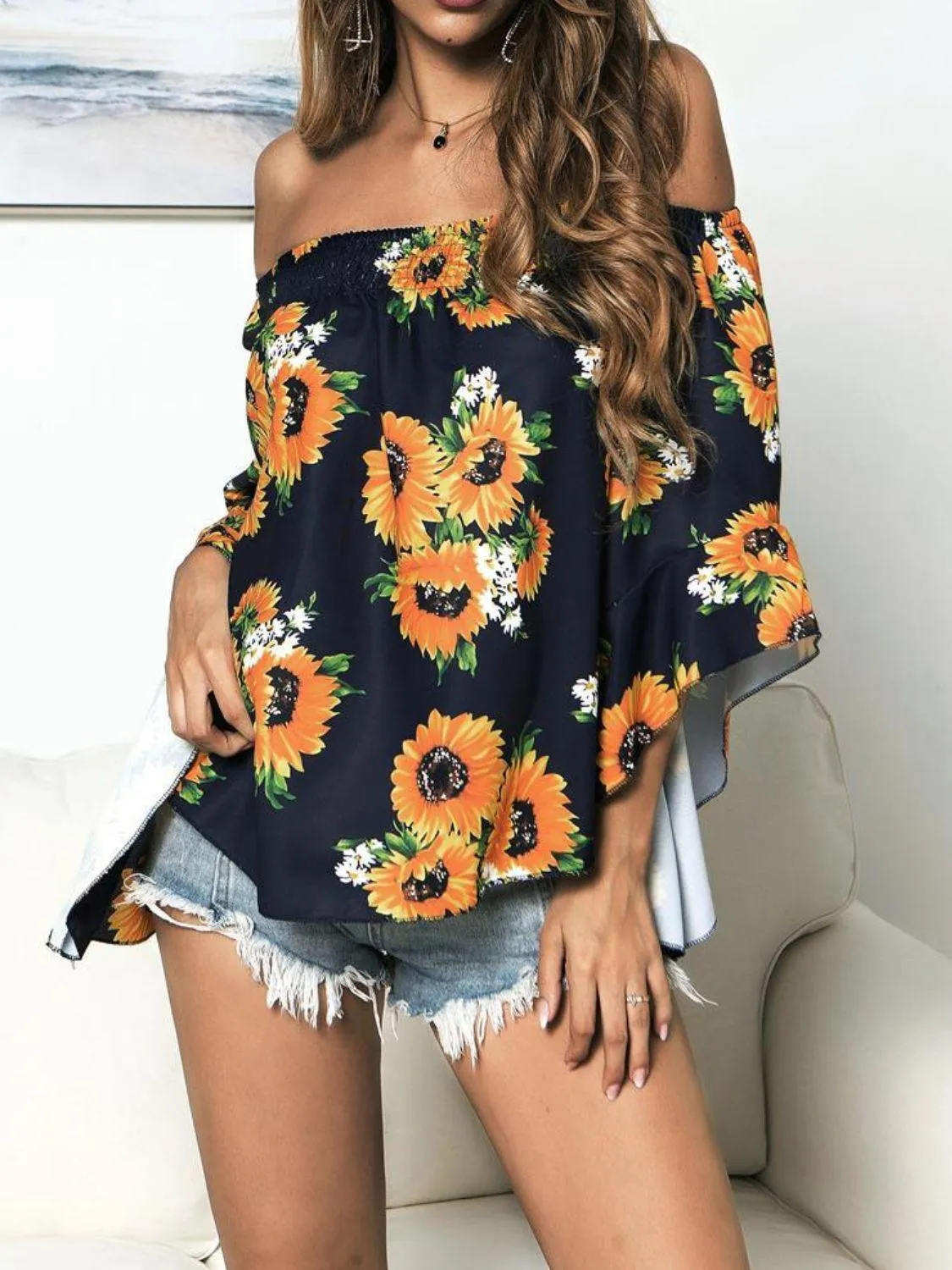Forever Young Floral Off Shoulder Blouse