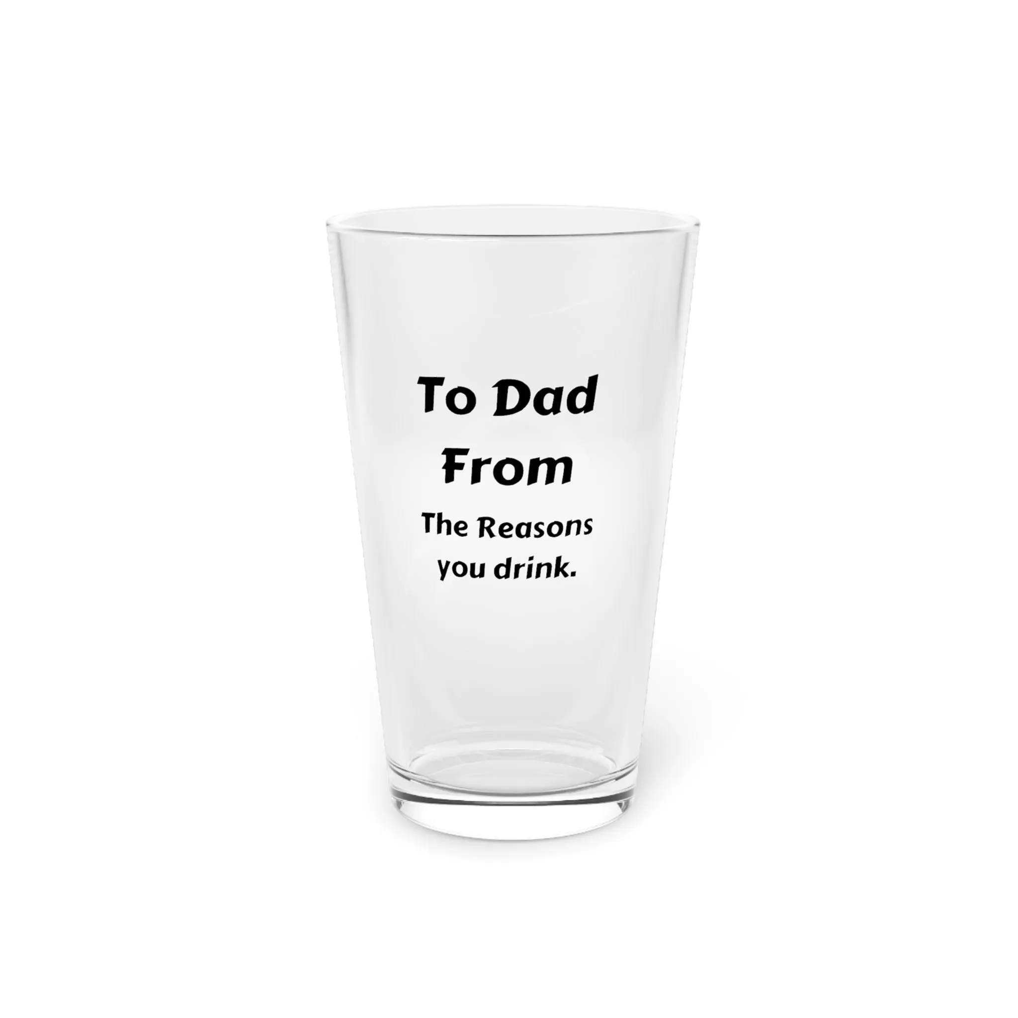 Funny Dad Beer Glass | Father's Day Gift from Kids