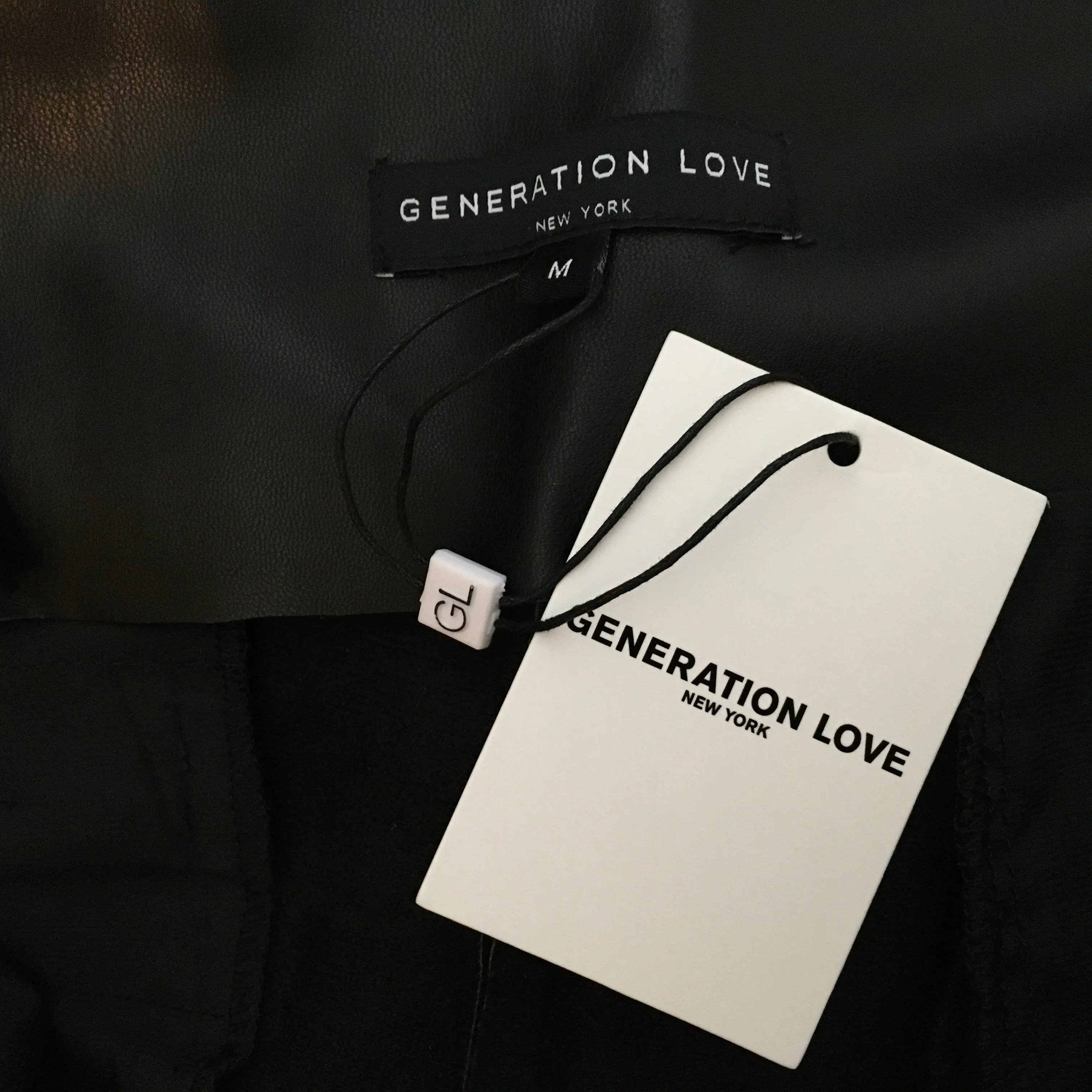 Generation Love Women Black Color Leather Pants