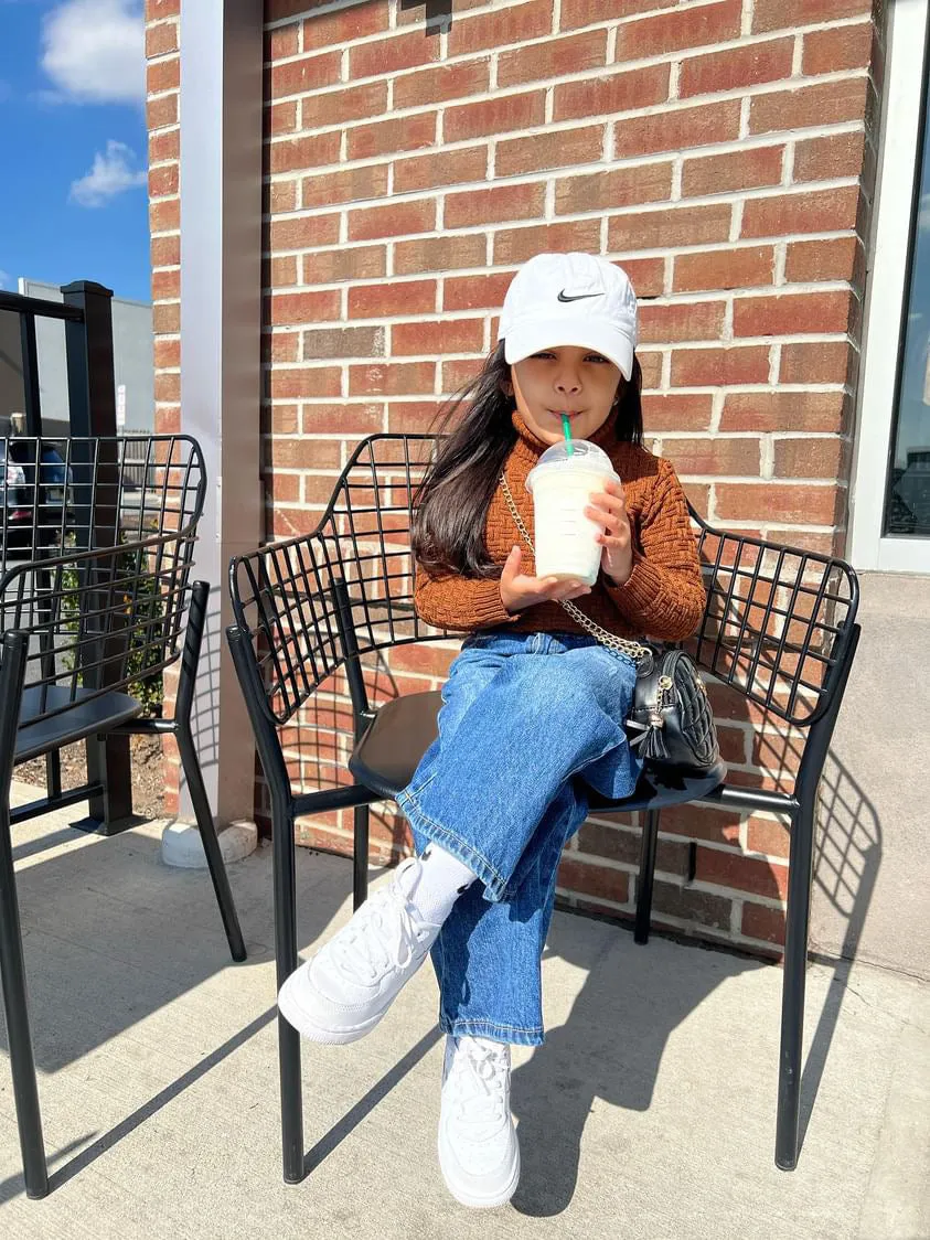 Girls Jeans Wide Leg Slim Fit Flared Boot Cut Denim Pants