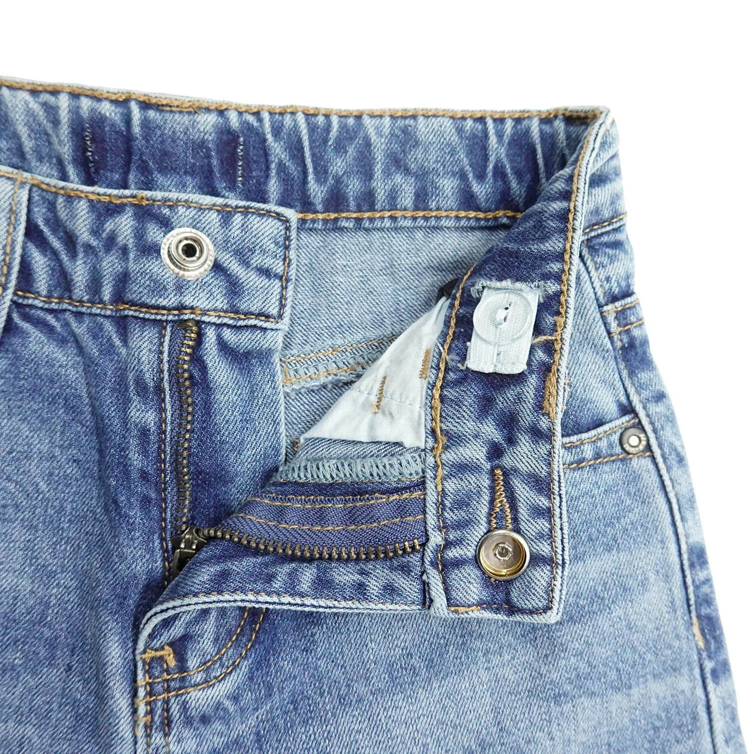 Girls Jeans Wide Leg Slim Fit Flared Boot Cut Denim Pants