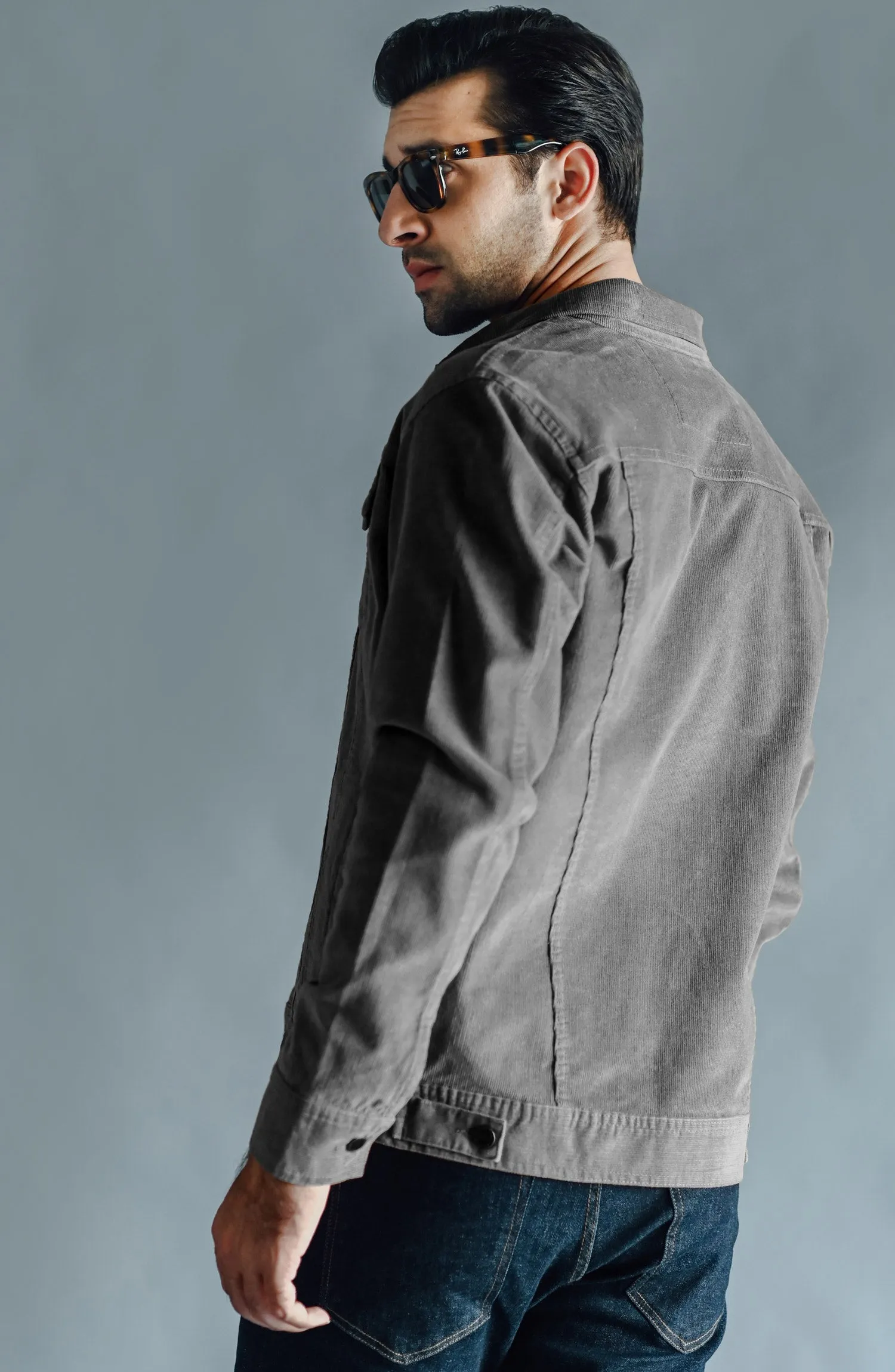 Grey Corduroy Jacket
