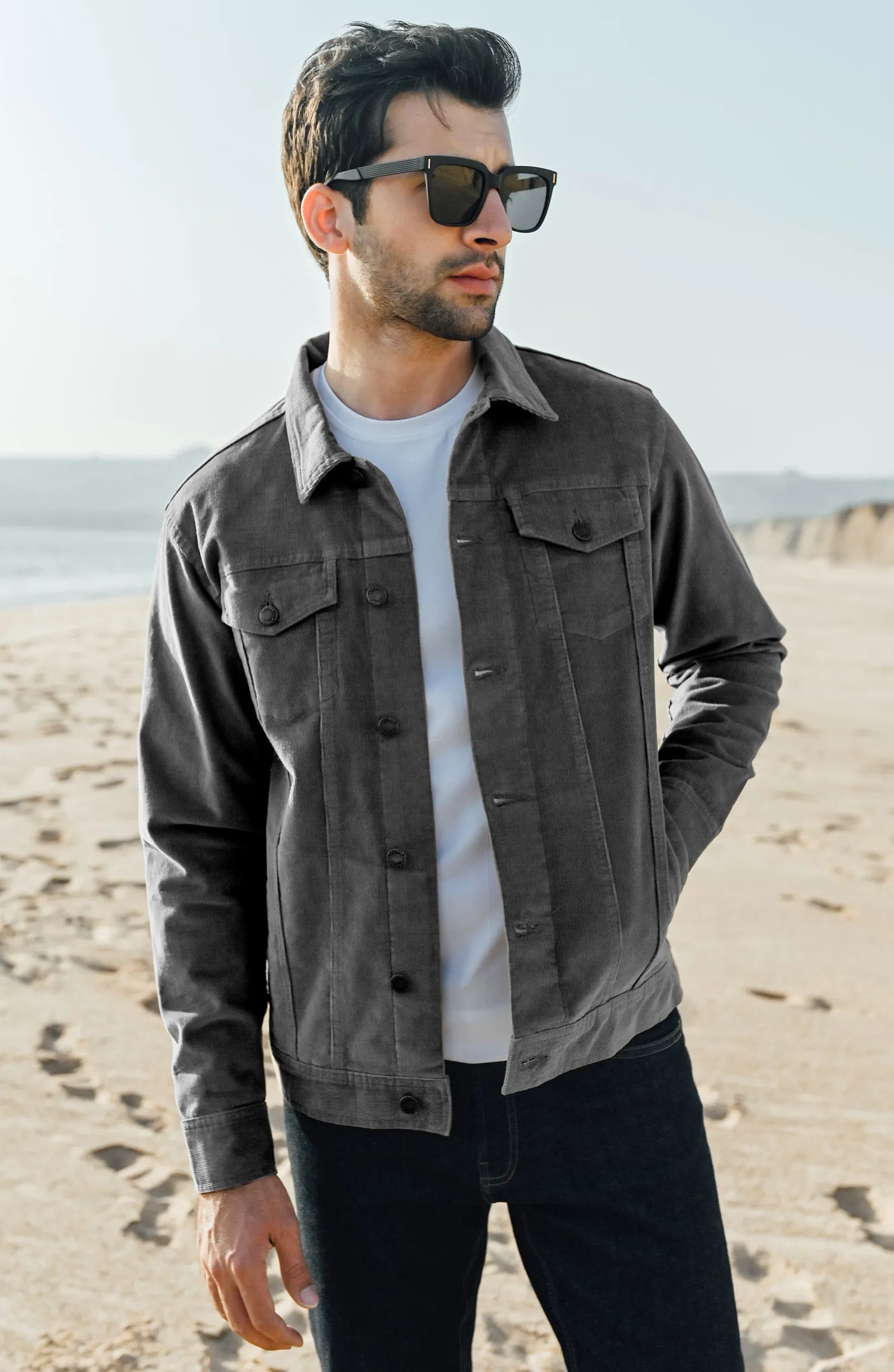 Grey Corduroy Jacket