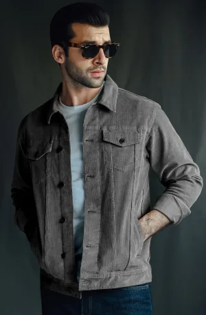 Grey Corduroy Jacket