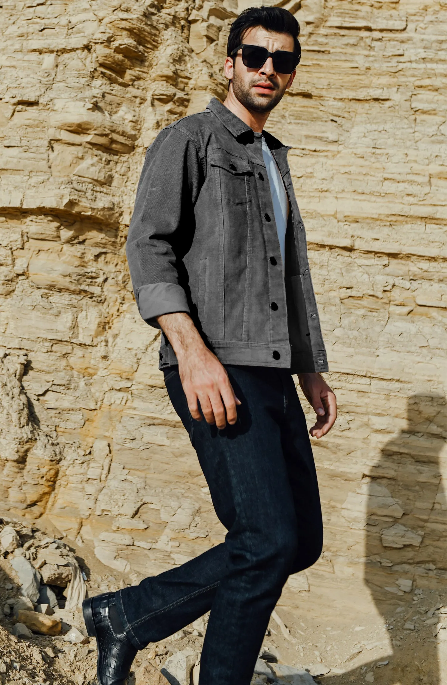 Grey Corduroy Jacket