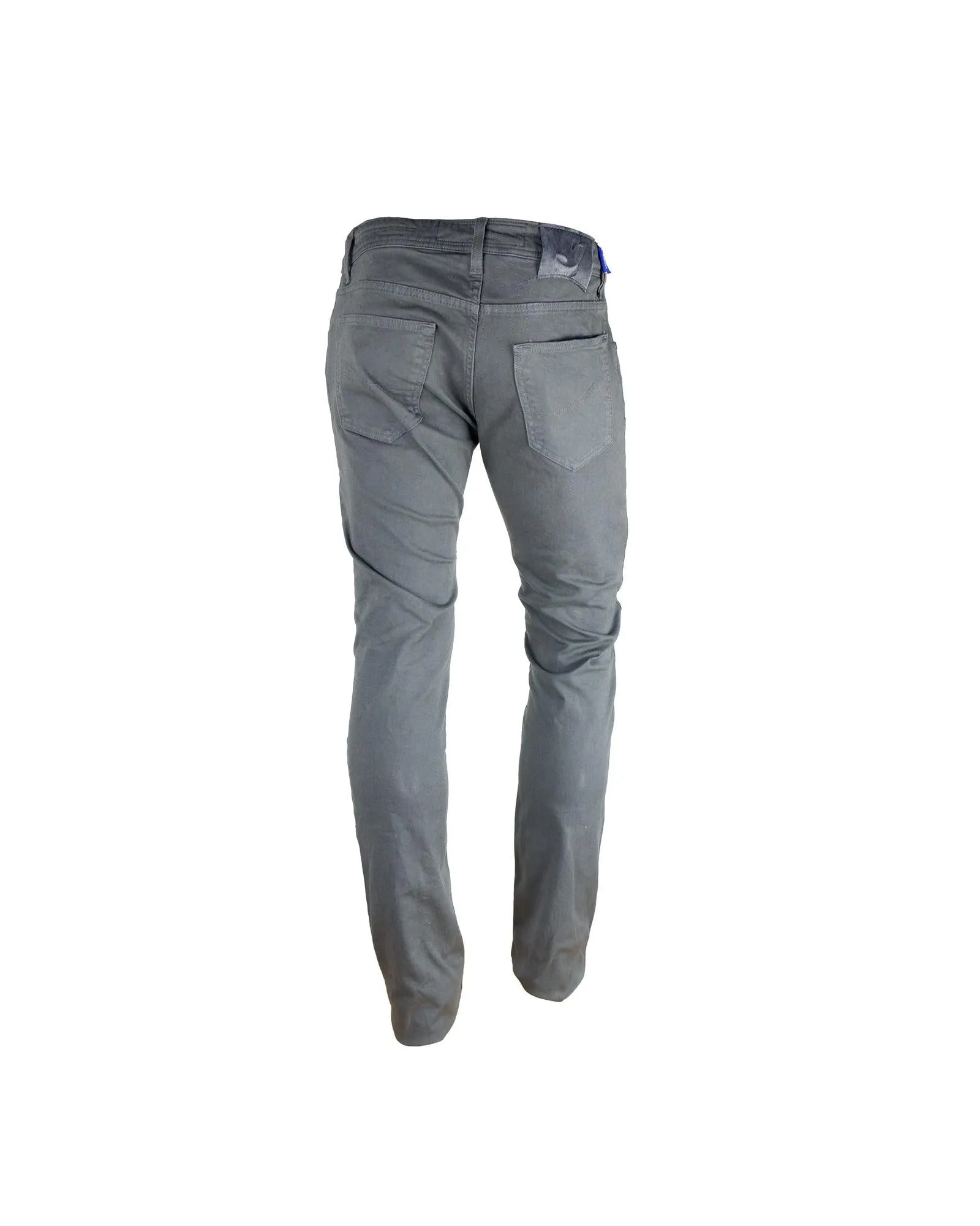 Grey Pony Skin 5-Pocket Jeans