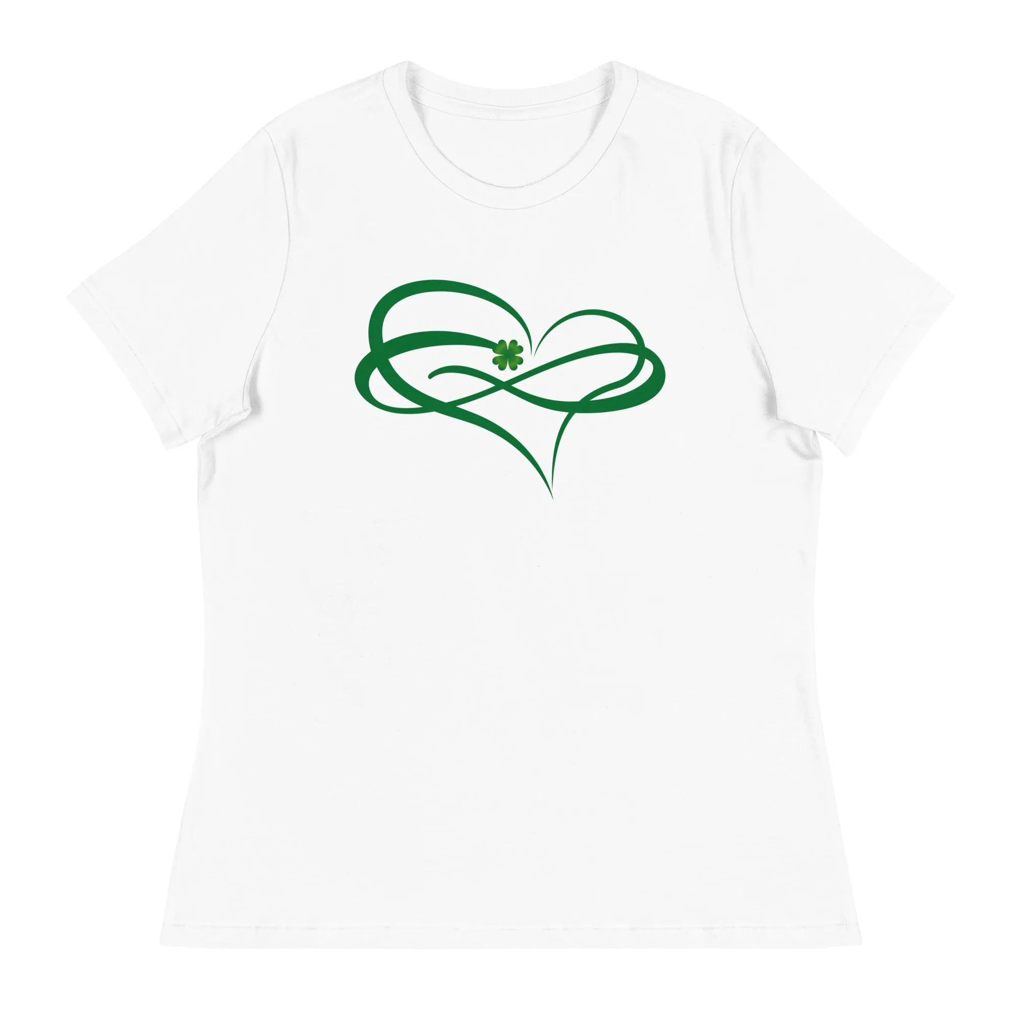 Heart graphic print tees for women's fashion