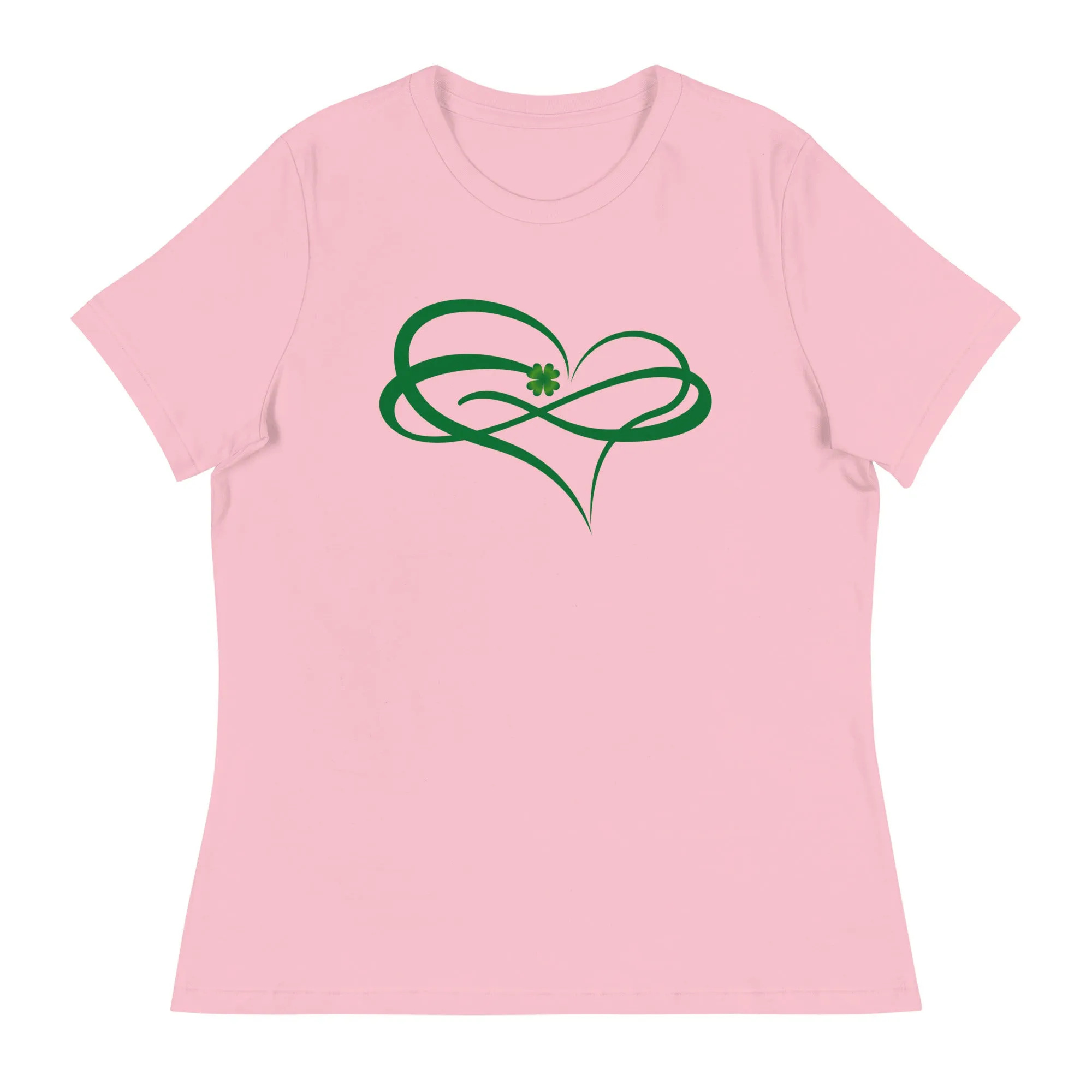Heart graphic print tees for women's fashion