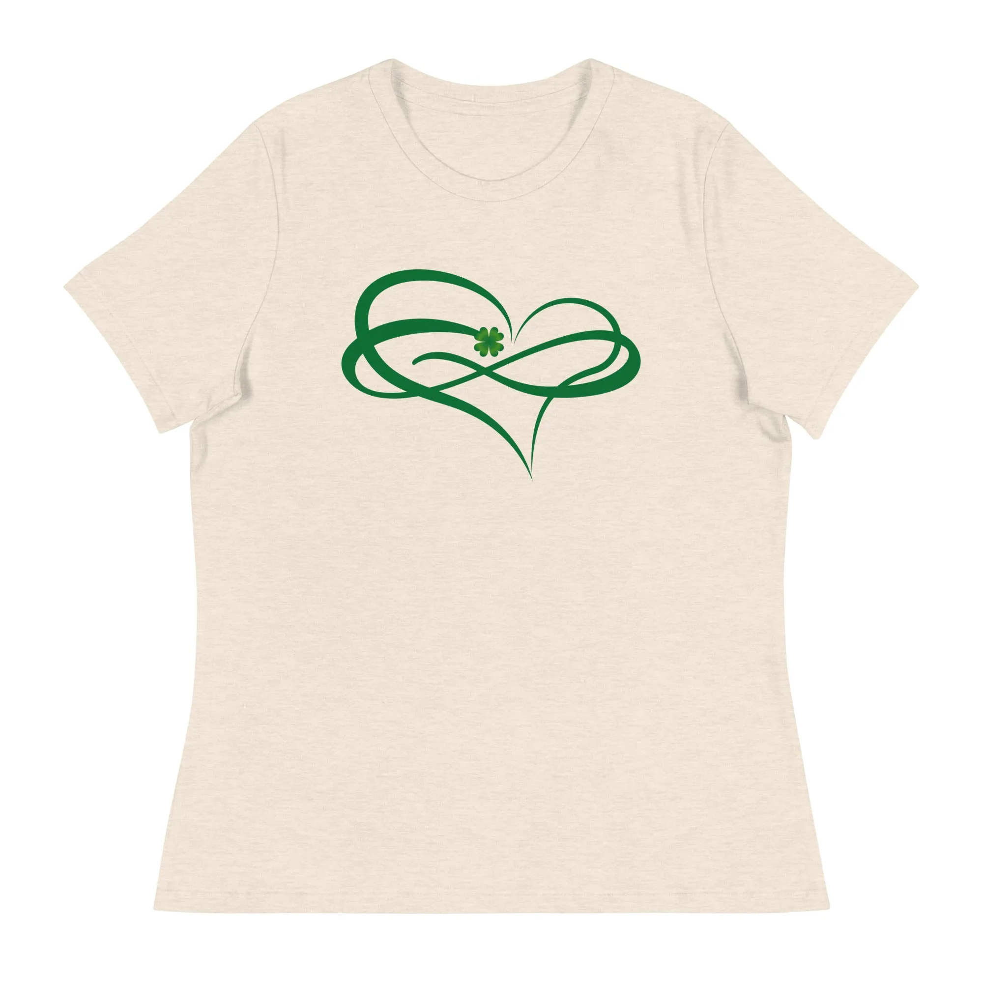 Heart graphic print tees for women's fashion