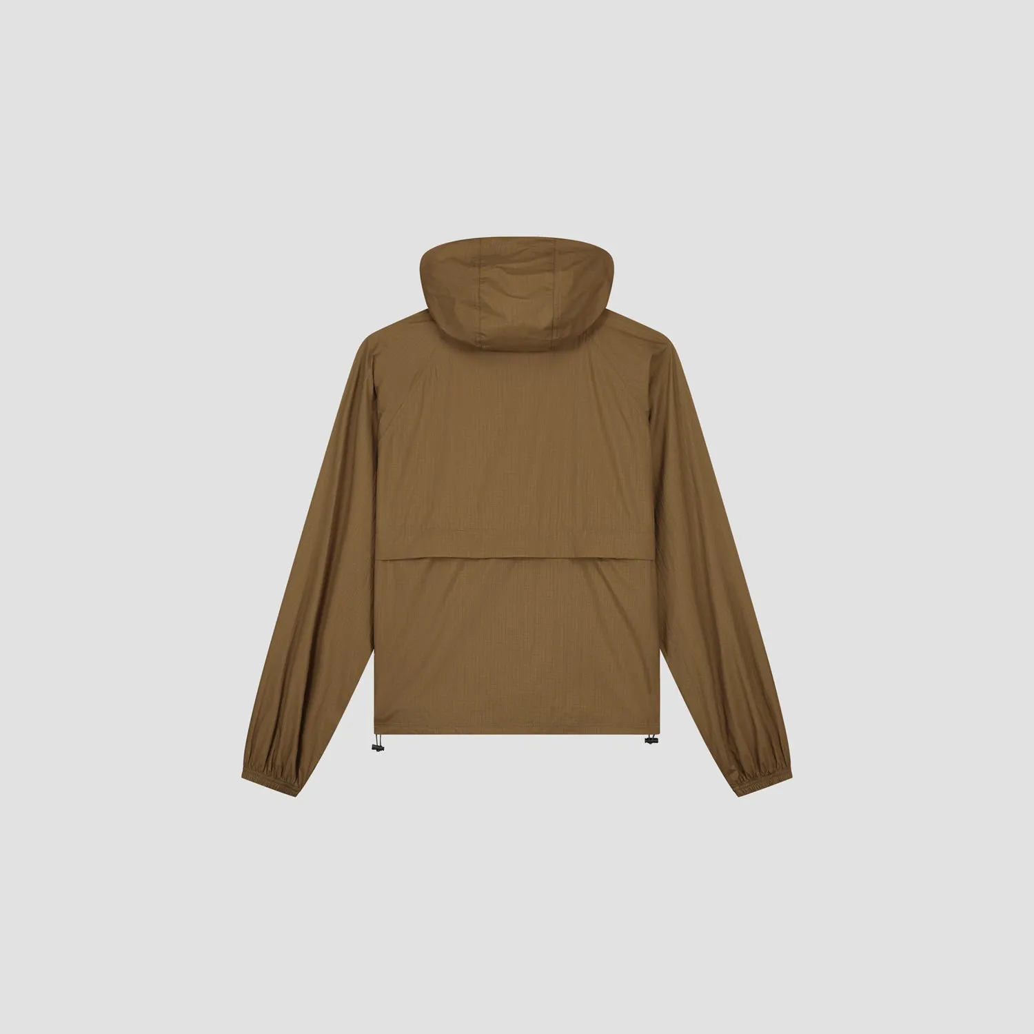 Hooded Windbreaker - Moss Brown