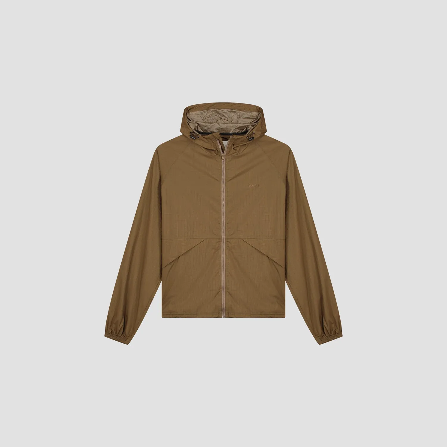Hooded Windbreaker - Moss Brown