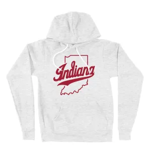 Indiana Script Ash White IU Hoodie