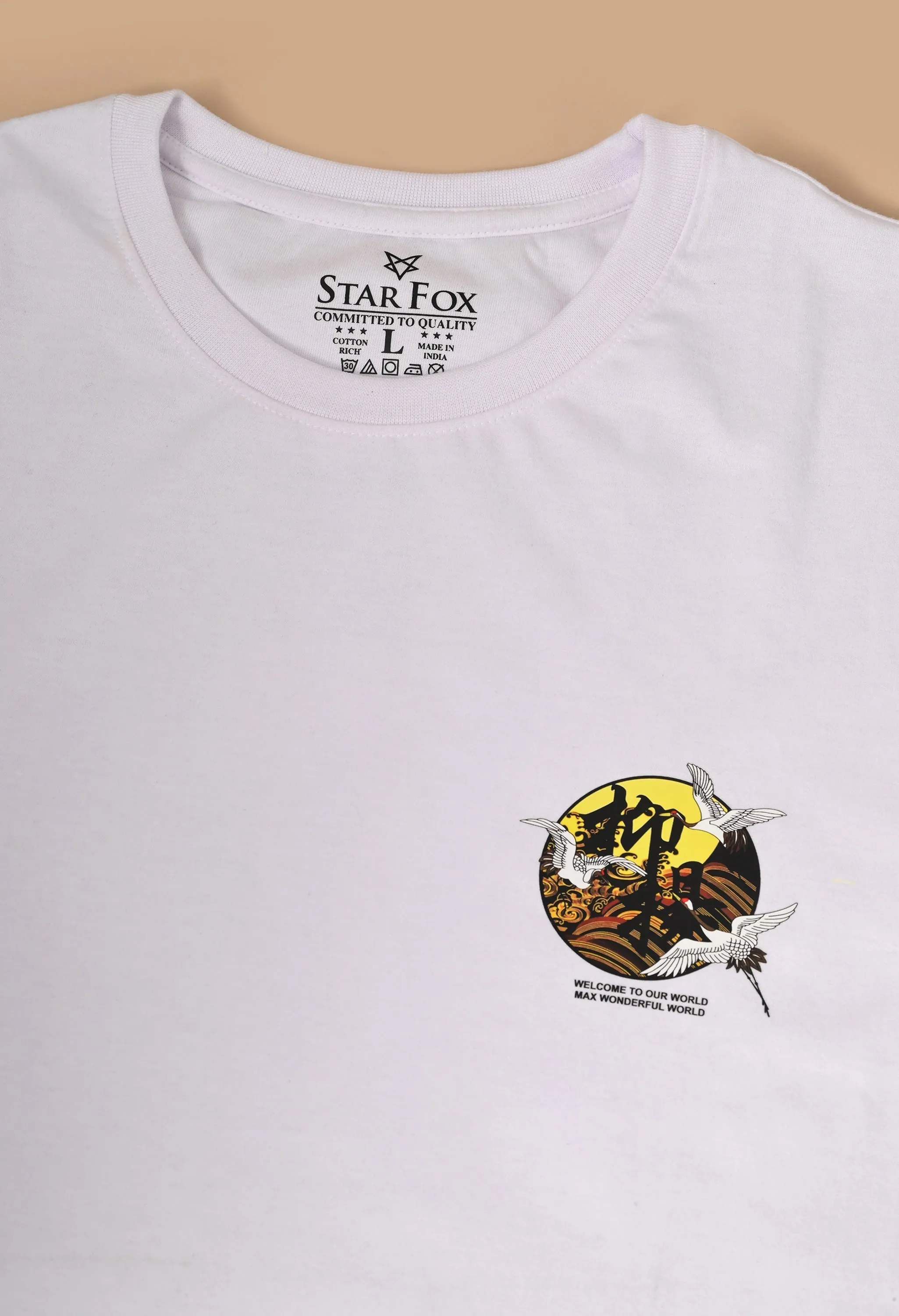 JAPANESE GOOSE PRINTED OVERSIZED T-SHIRT