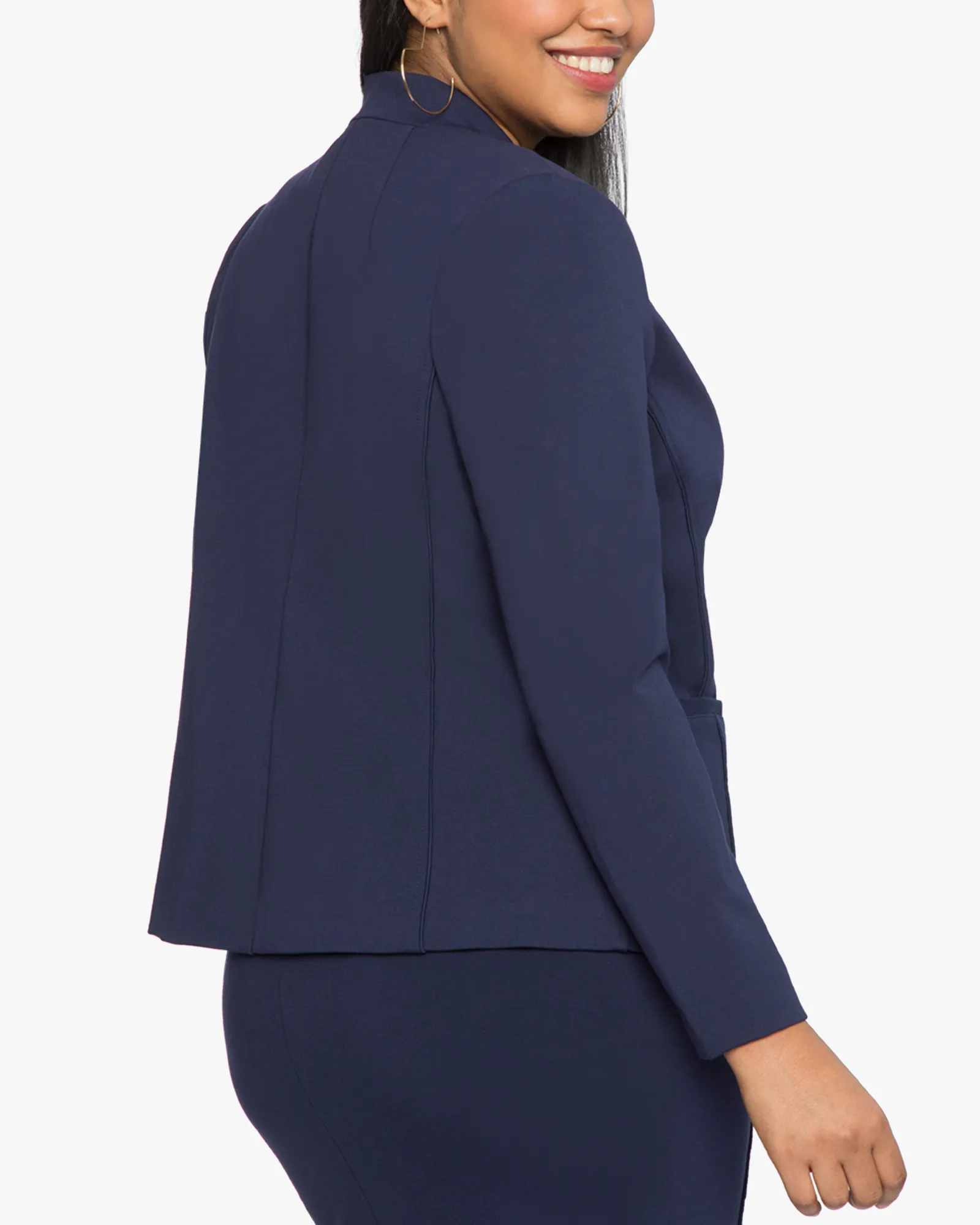 Joan Stretch Work Blazer | Navy