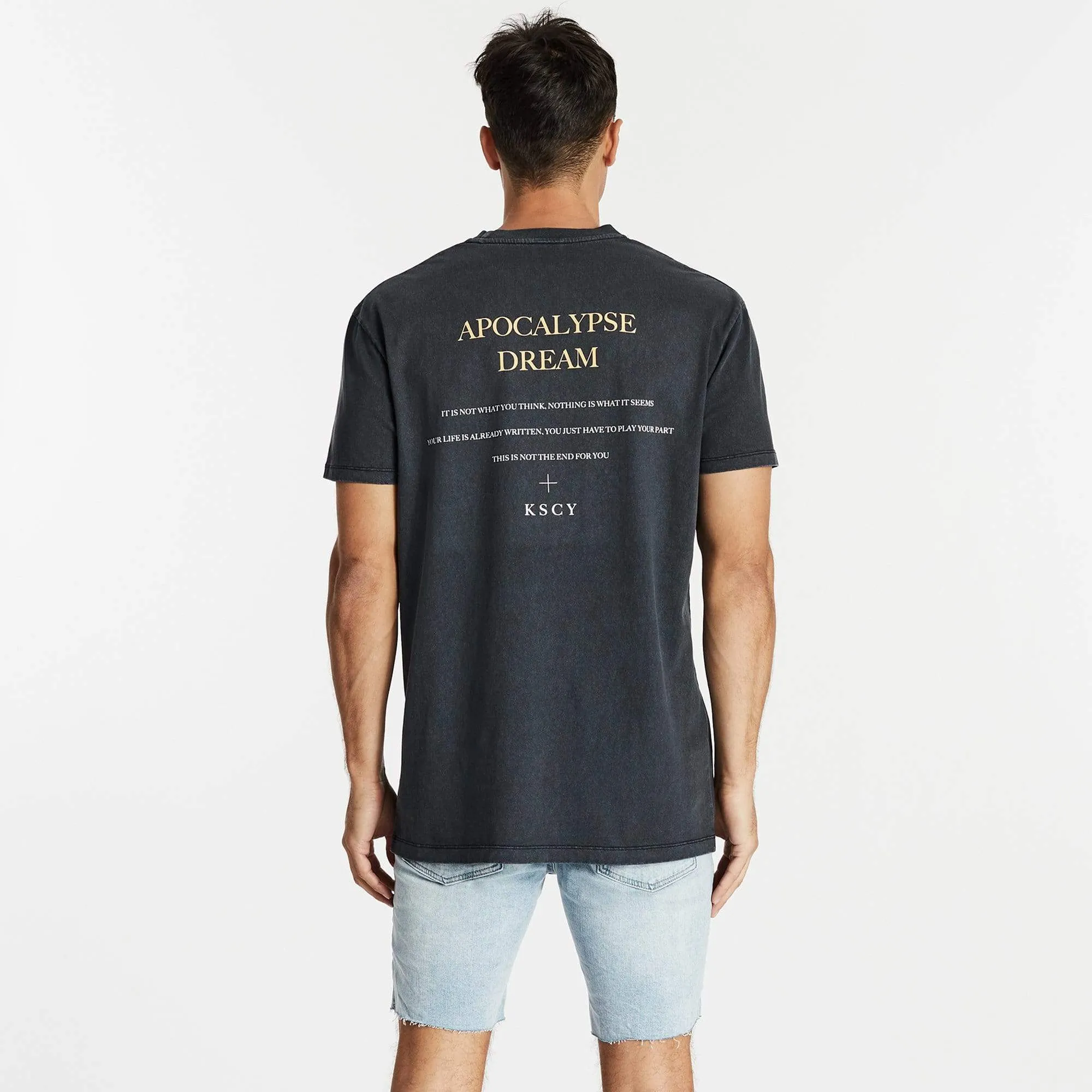 KISS CHACEY Mens Farewell Relaxed Tee - Pigment Black
