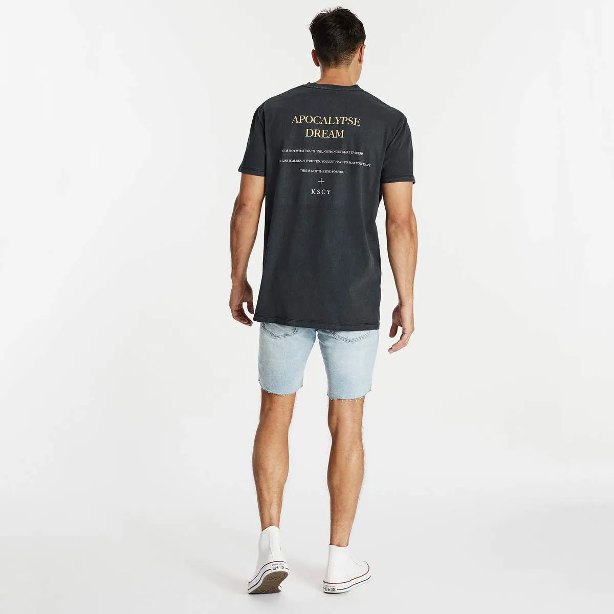 KISS CHACEY Mens Farewell Relaxed Tee - Pigment Black