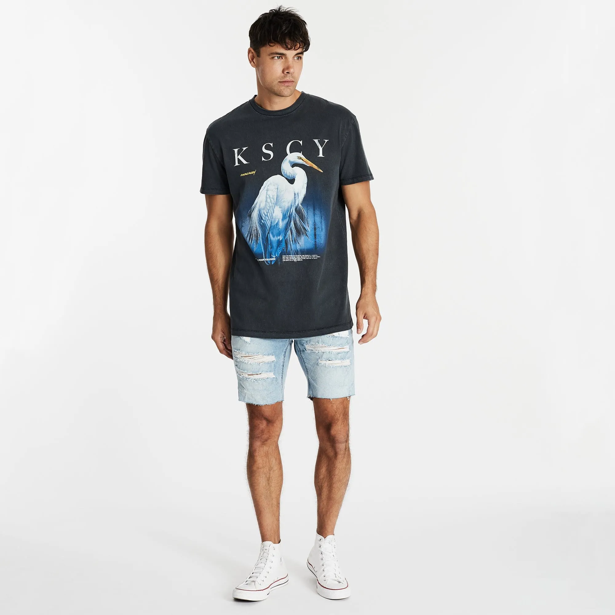 KISS CHACEY Mens Farewell Relaxed Tee - Pigment Black